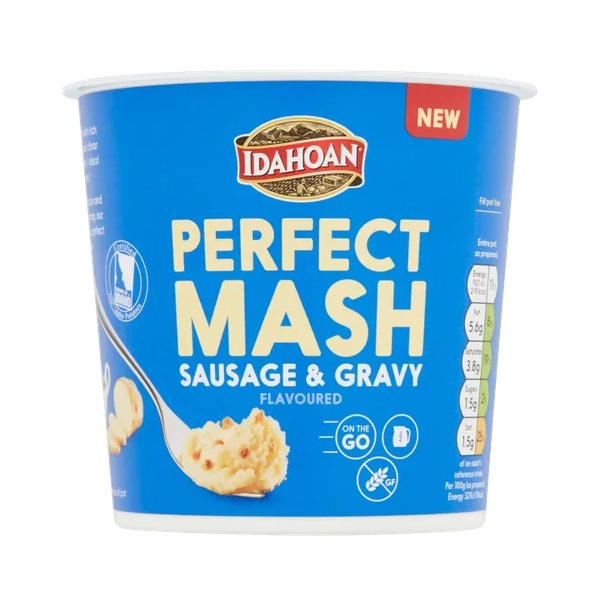 Idahoan Sausage Gravy Mash Pot 55g pack shot