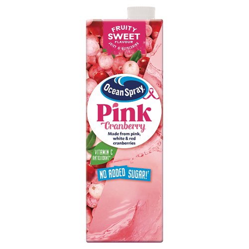 Ocean Spray Cranberry Pink NAS 1Ltr pack shot