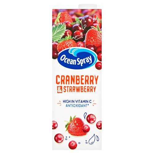 Ocean Spray Cranberry & Strawberry 1Ltr pack shot