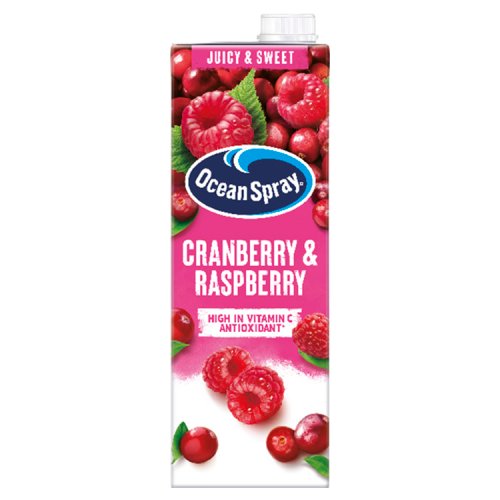 Ocean Spray Cranberry Raspberry 1Ltr pack shot