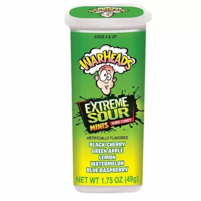 Warheads Mini Extreme Sour Hard Candy 49g pack shot