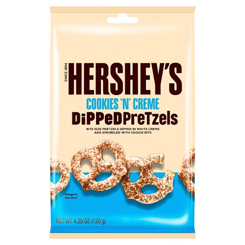Hersheys Dipped Pretzels Cookies n Creme 120g pack shot