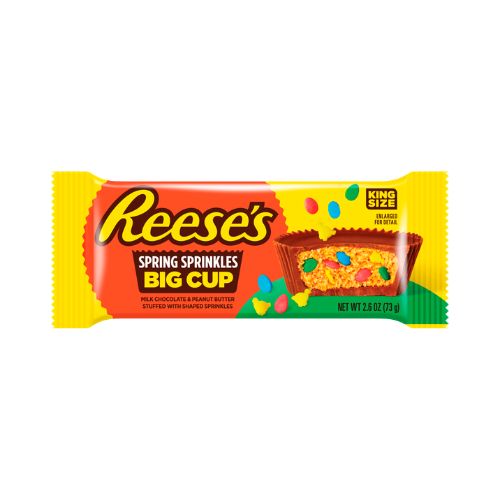 Reeses Sprinkles Big Cup (Shipper 9 X 16pk (16 x 73g) pack shot