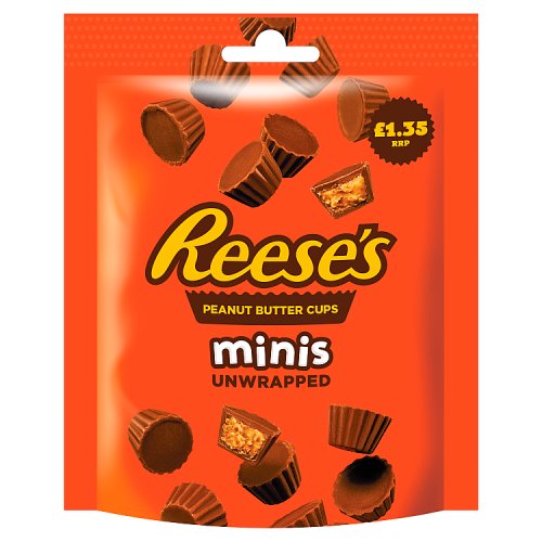 Reeses Peanut Butter Cups Minis PM £1.35 68g pack shot
