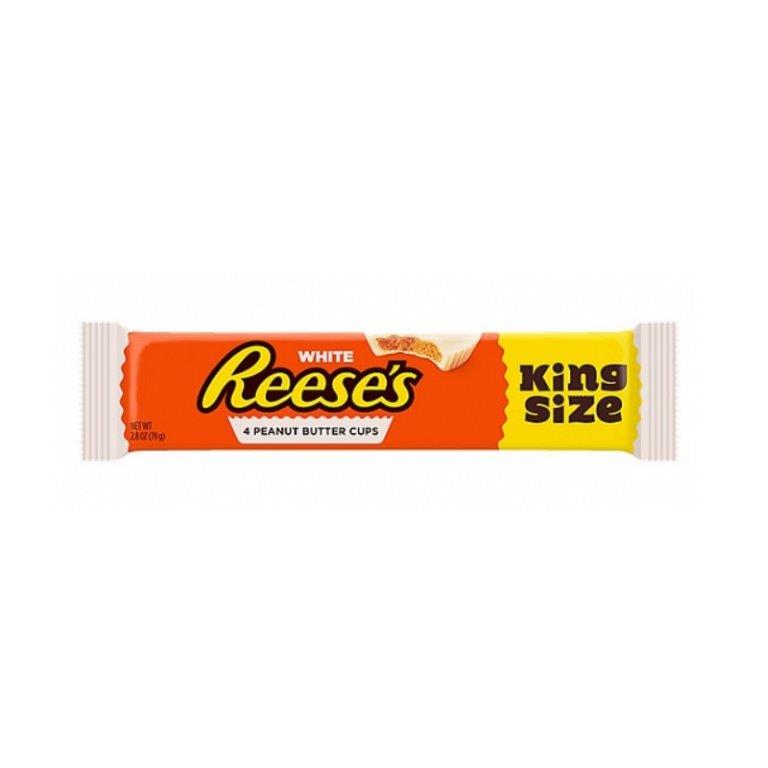 Reeses White Peanut Butter Cups King Size 79g pack shot