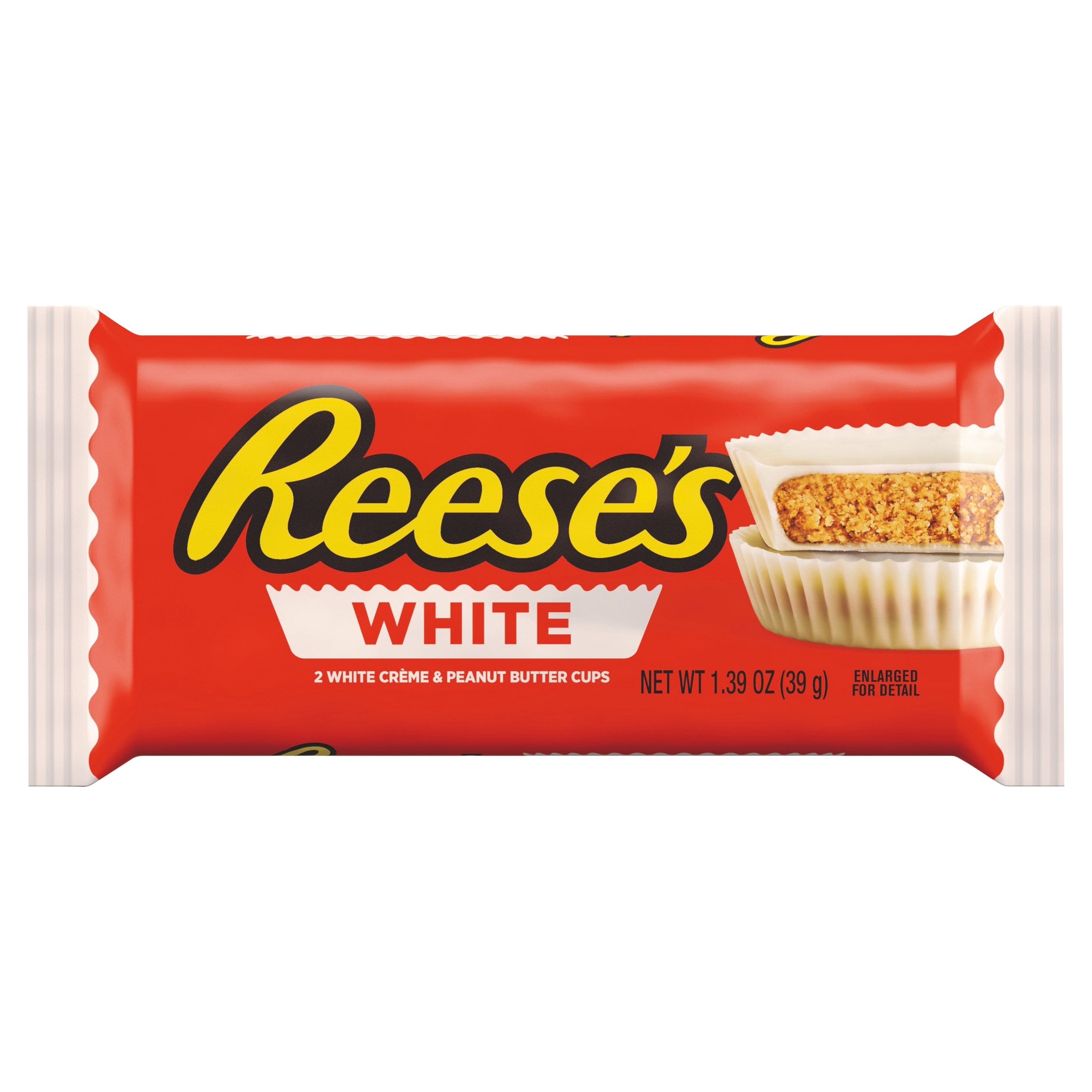 Reeses Peanut Butter Cups White 39g pack shot