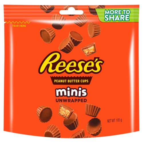 Reeses Minis Peanut Butter Cups More to Share Pouch 185g pack shot