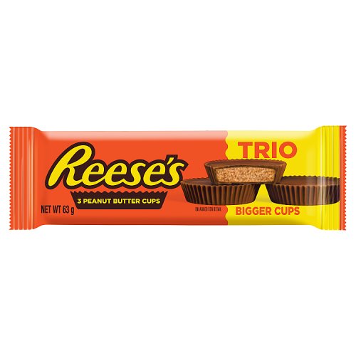 Reeses Peanut Butter Trio 63g pack shot