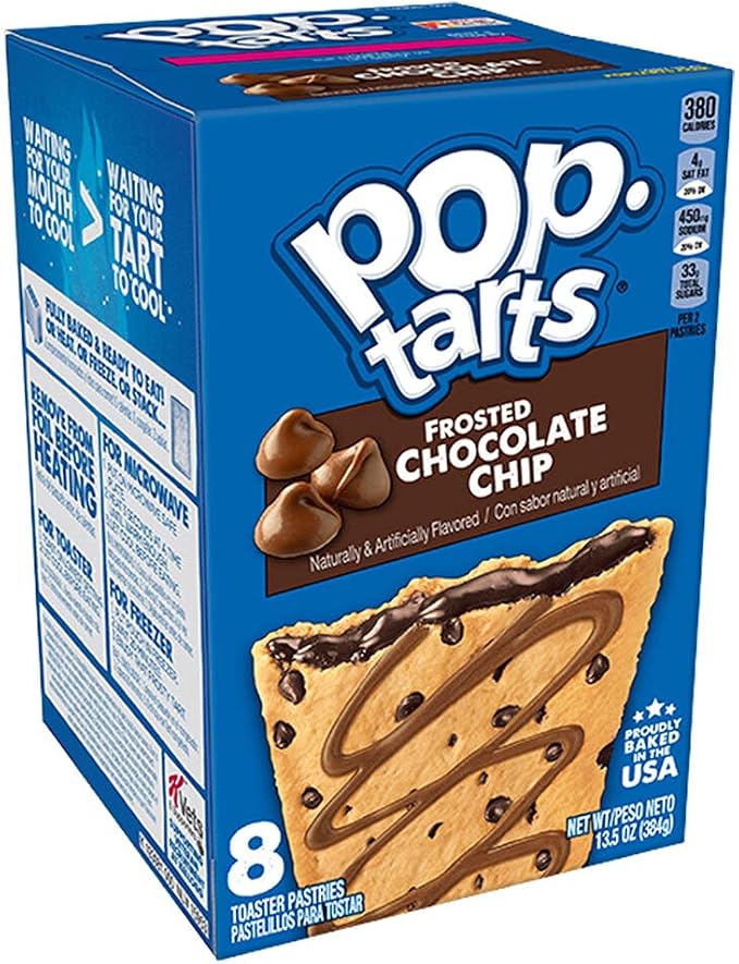 Pop Tarts Chocolate Chip 384g pack shot