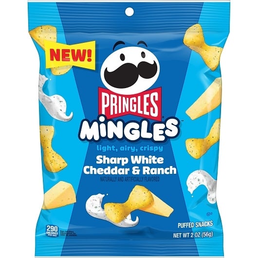 Pringles Mingles Sharp White Cheddar & Ranch 155g pack shot