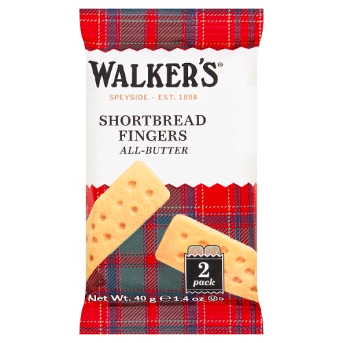 Walkers Shortbread Fingers 2s 40g pack shot