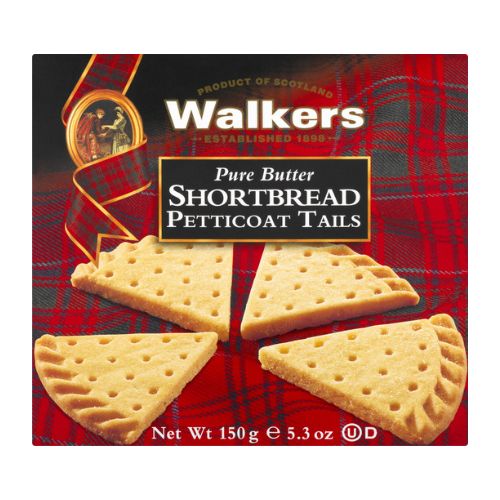 Walkers Petticoat Tail Shortbread 150g pack shot