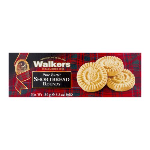 Walkers Thistle Shortbread Rounds 150g pack shot