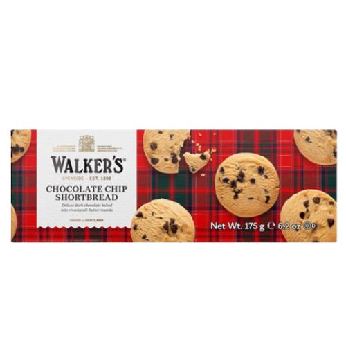 Walkers Chocolate Chip Shortbread 175g pack shot