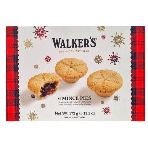 Walkers Classic Mince Pies 6s 372g pack shot