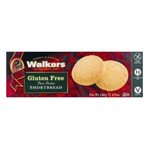 Walkers Gluten Free Shortbread 140g pack shot