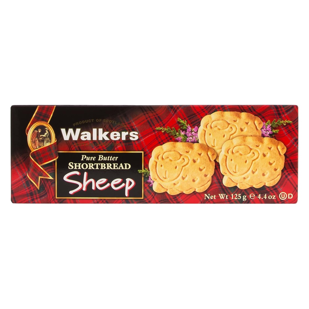 Walkers Sheep Shapes Shortbread 125g pack shot