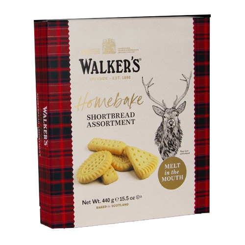 Walkers Stag Design Shortbread Assortment 440g pack shot