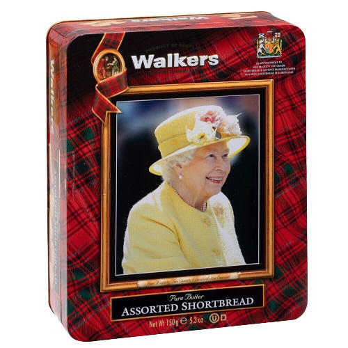 Walkers Queen Commerorative Tin 150g pack shot