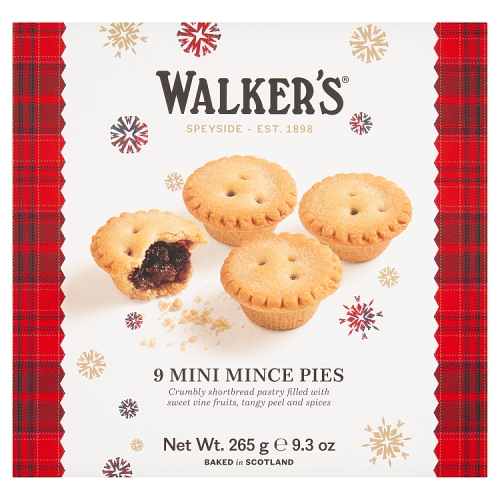 Walkers Mini Mince Pies 9s 265g pack shot