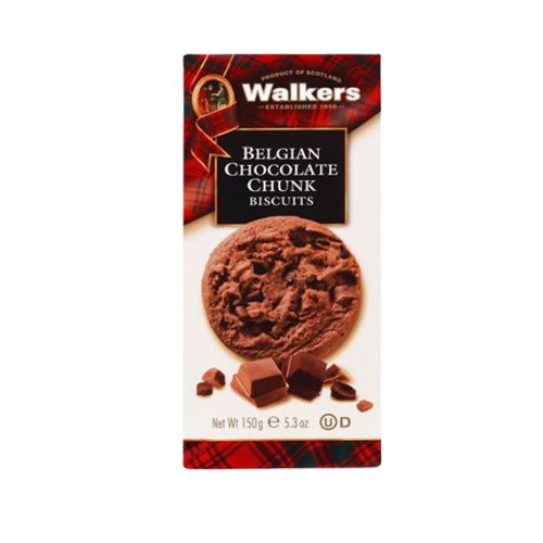 Walkers Carton Double Choc Chunk Biscuits 150g pack shot