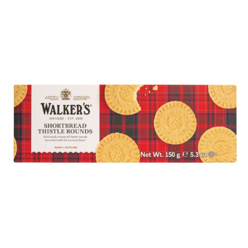 Walkers Thistle Shortbread Rounds 25g pack shot