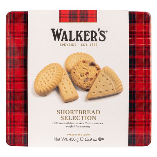 Walkers Square Shortbread Tin 450g pack shot