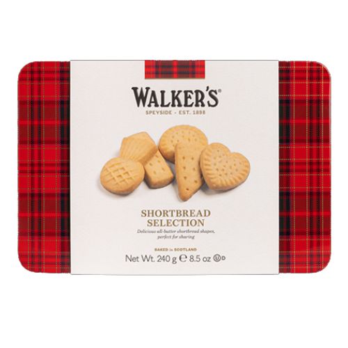 Walkers Assorted Shortbread Tin 240g pack shot