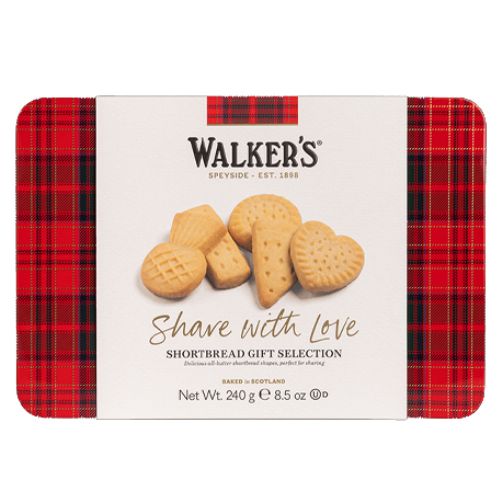 Walkers Assorted Shortbread Share With Love Tin 240g pack shot