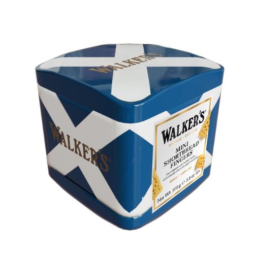 Walkers Mini Shortbread Fingers Saltire Tin 100g pack shot