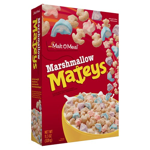 Malt O Meal Marshmallow Mateys Cereal PM £4.49 320g pack shot
