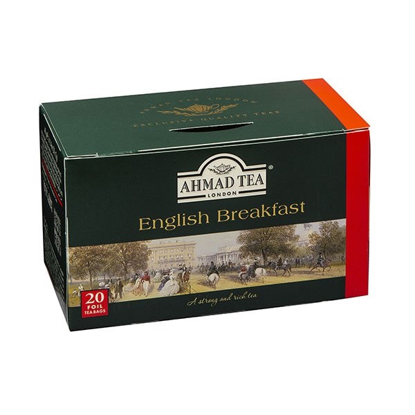 Ahmad English Breakfast Tea Bags 20s pack shot