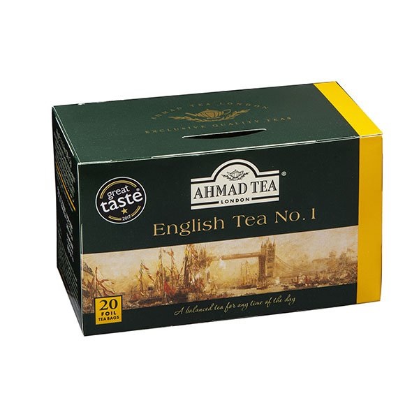 Ahmad English Tea No1 Tea Bags 20s pack shot
