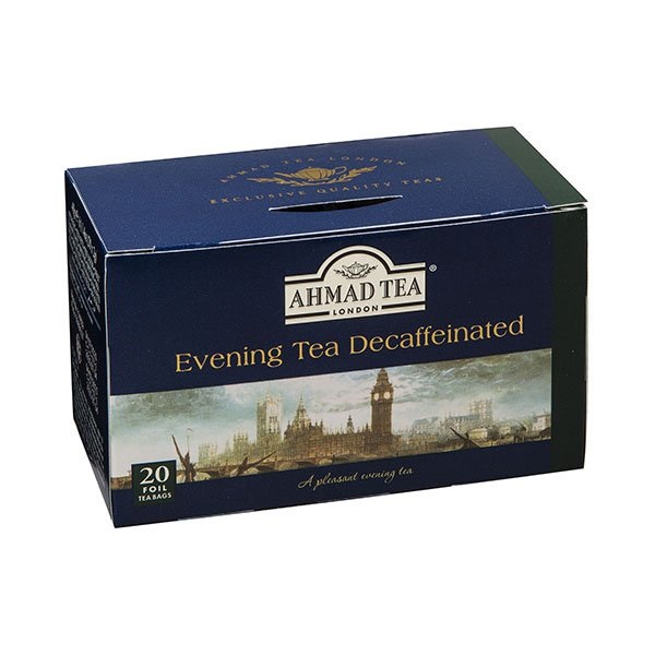 Ahmad Evening Tea Decaff Tea Bags 20s pack shot