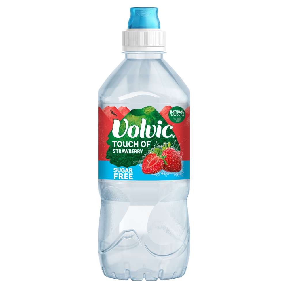 Volvic Touch Of Fruit Strawberry Sports Cap NAS 750ml pack shot