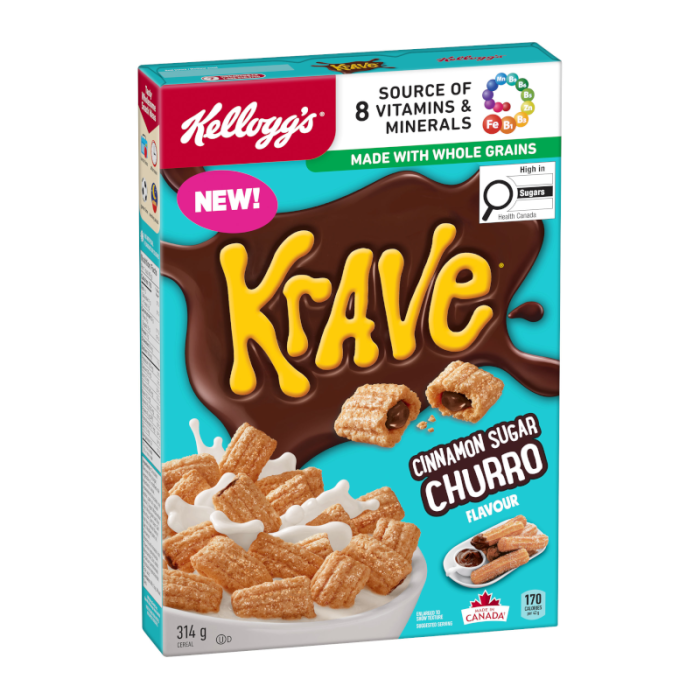 Krave Cinnamon Churro *New 476g pack shot