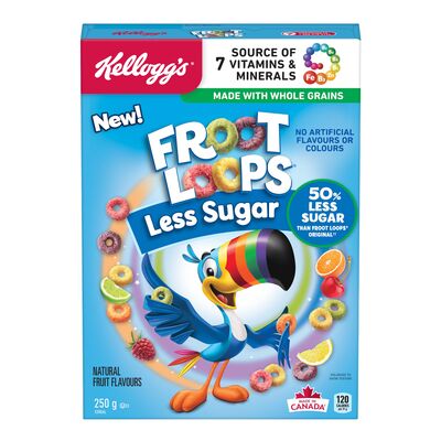 Froot Loops Less Sugar *New 250g pack shot