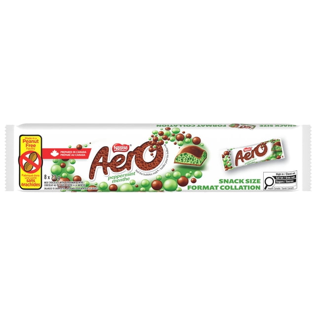 Aero Peppermint Snack Size  8pk (8 x 7.3g) pack shot