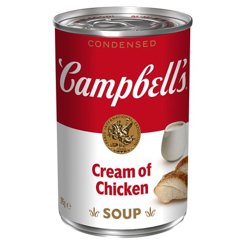 Campbell Condensed Soup Cream of Chicken 295g pack shot