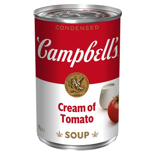 Campbell Condensed Soup Cream of Tomato 295g pack shot