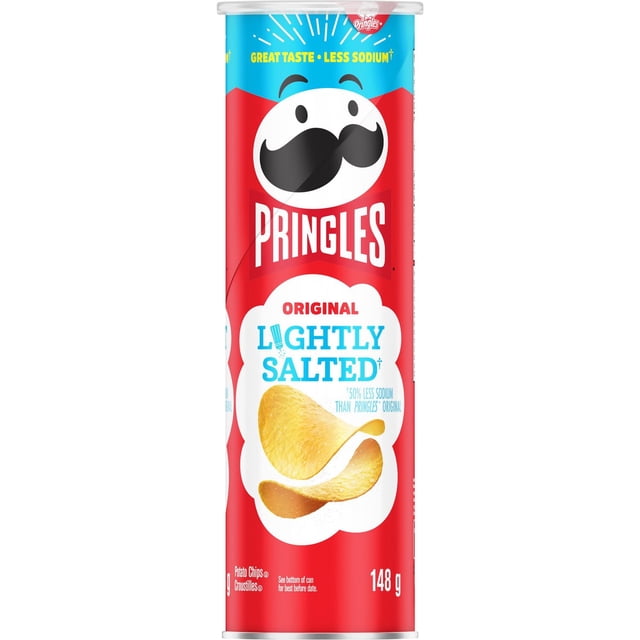 Pringles Lightly Salted 148g pack shot