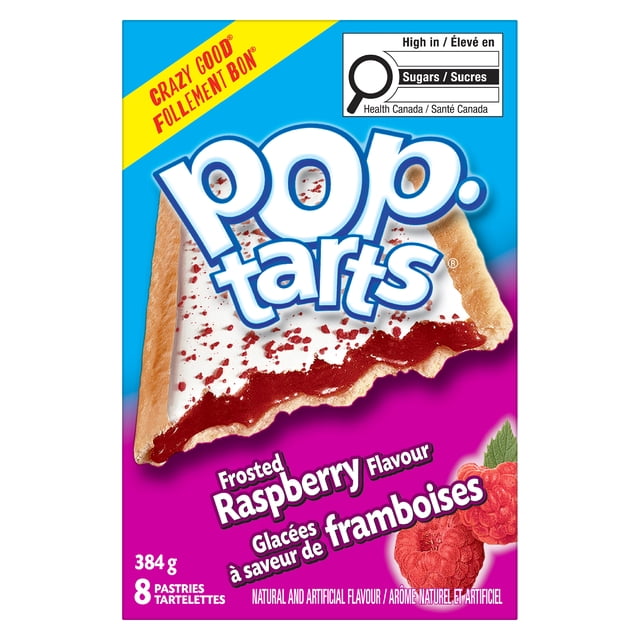 Kelloggs Pop Tarts Frosted Rasberry 384g pack shot