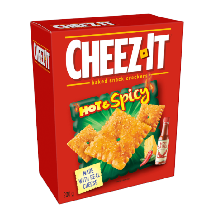 Cheez It Hot & Spicy 200g pack shot