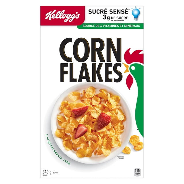 Kelloggs Corn Flakes 340g pack shot