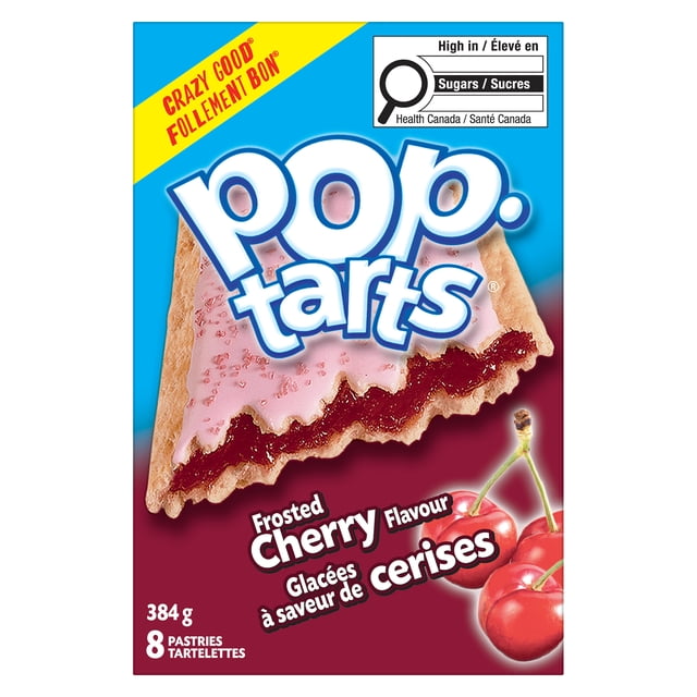 Kelloggs Pop Tarts Cherry 384g pack shot