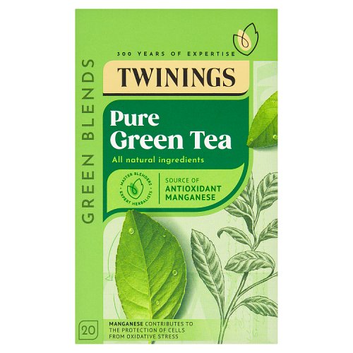 Twinings Green Pure Tea Bags 20s pack shot