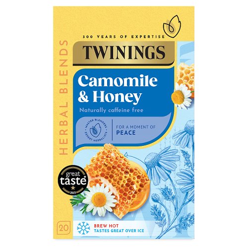Twinings Infusions Camomile Honey Vanilla Tea Bags 20s pack shot