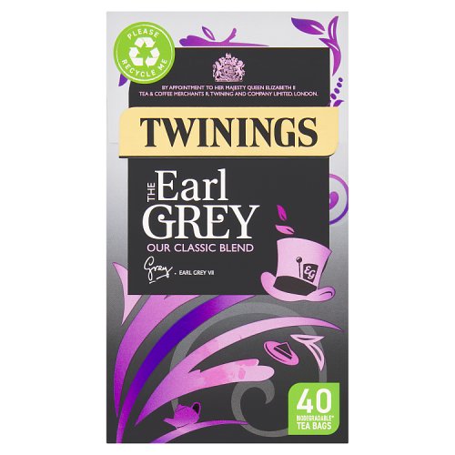 Twinings Earl Grey Tea Bags 40s pack shot