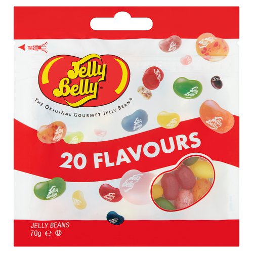 Jelly Belly 20 Flavours Bag 70g pack shot