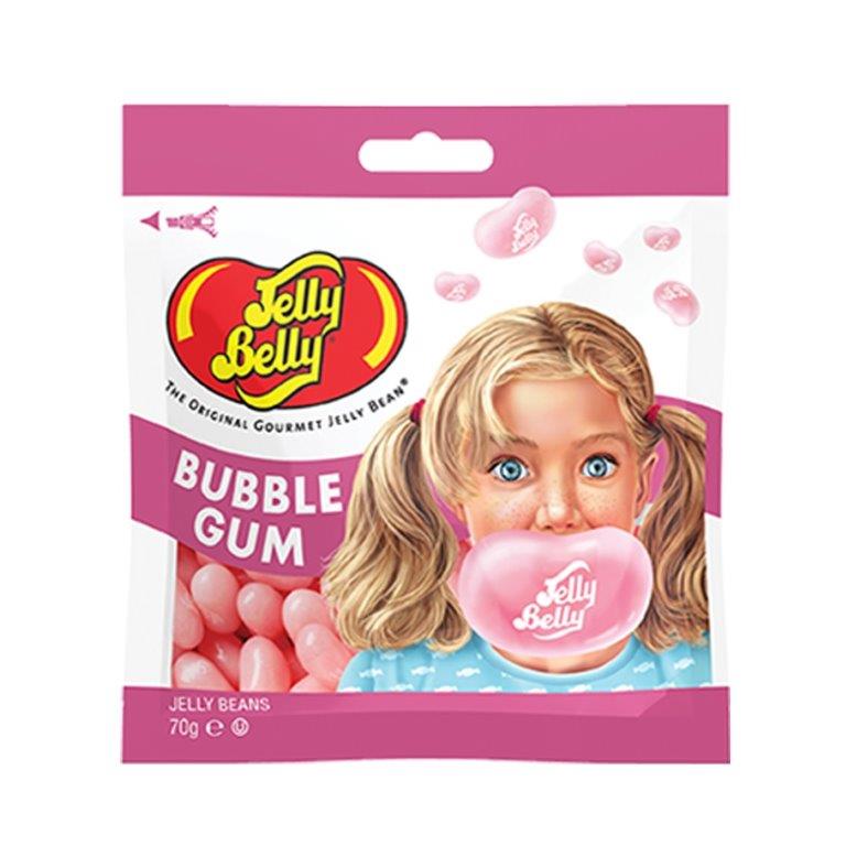 Jelly Belly Bubble Gum Bag 70g pack shot